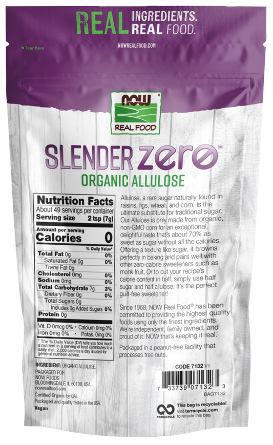 NOW® - Organic Slender Zero™ Allulose - 340g Powder | One Life Health