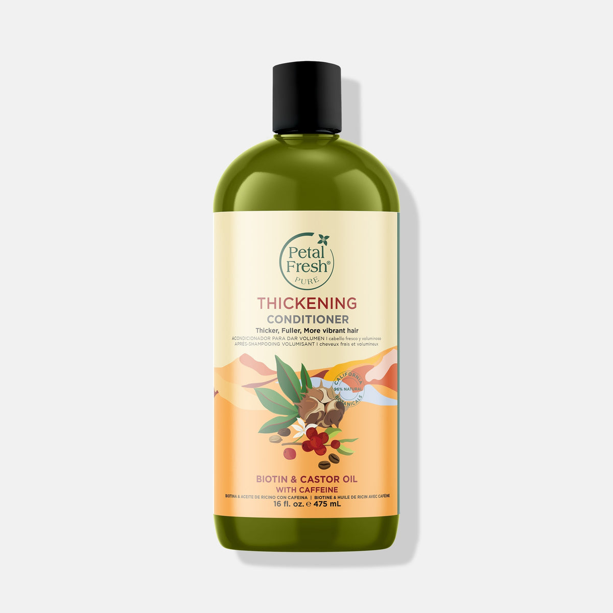 PETAL FRESH - Pure Thickening Conditioner Biotin & Castor Oil with Caffeine - 475ml | One Life Health