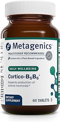 Metagenics Cortico-B5B6 60 tablets bottle for adrenal and B vitamin support