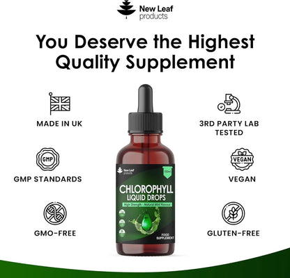 NEW LEAF - Chlorophyll Liquid - 100ml Drops