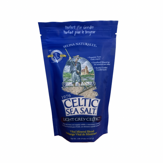 INVINCIBLE LIVING - Celtic Salt Light Grey Course - 227g | One Life Health