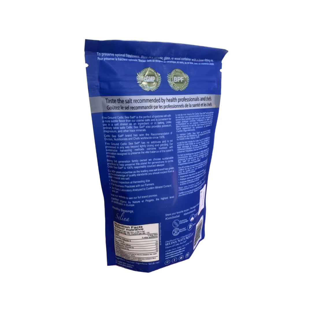 INVINCIBLE LIVING - Celtic Salt Fine Ground - 227g | One Life Health