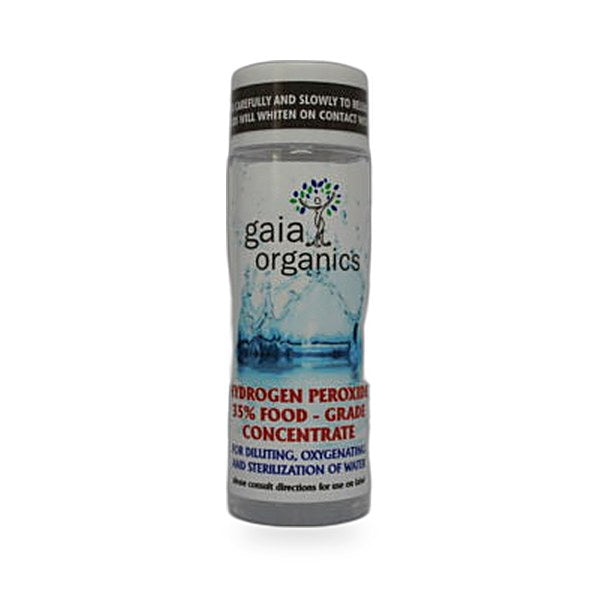 Gaia Organics - Hydrogen Peroxide 35% Food Grade 75Ml Dropper Bottle – Recycled Plastic