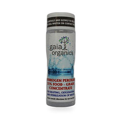GAIA ORGANICS - Hydrogen Peroxide 35% Food Grade 75ml Dropper Bottle – Recycled Plastic
