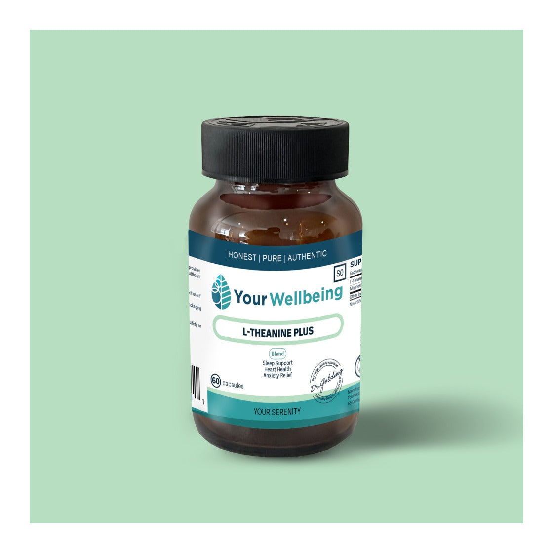 YOUR WELLBEING - L-Theanine Plus - 60 Capsules | One Life Health
