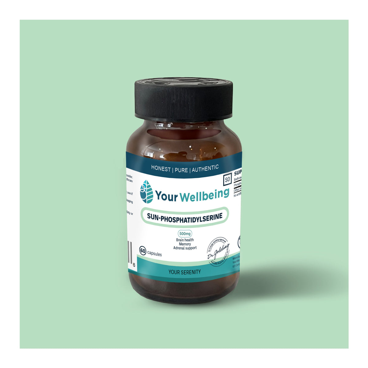 YOUR WELLBEING - Sun-Phosphatidylserine 500mg - 60 Capsules | One Life Health