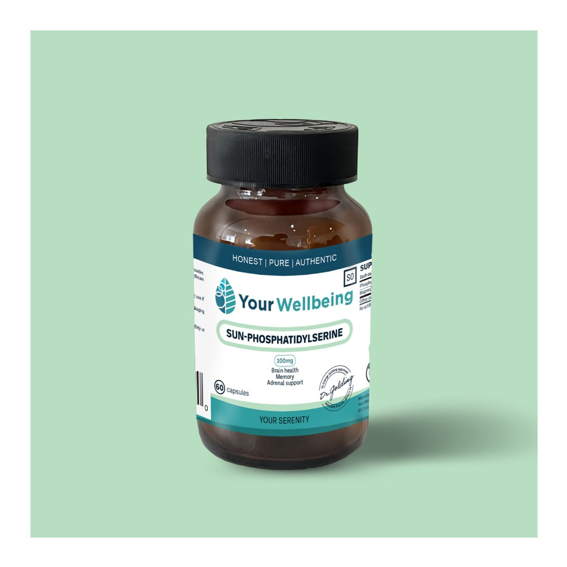 YOUR WELLBEING - Sun-Phosphatidylserine 100mg - 60 Capsules | One Life Health