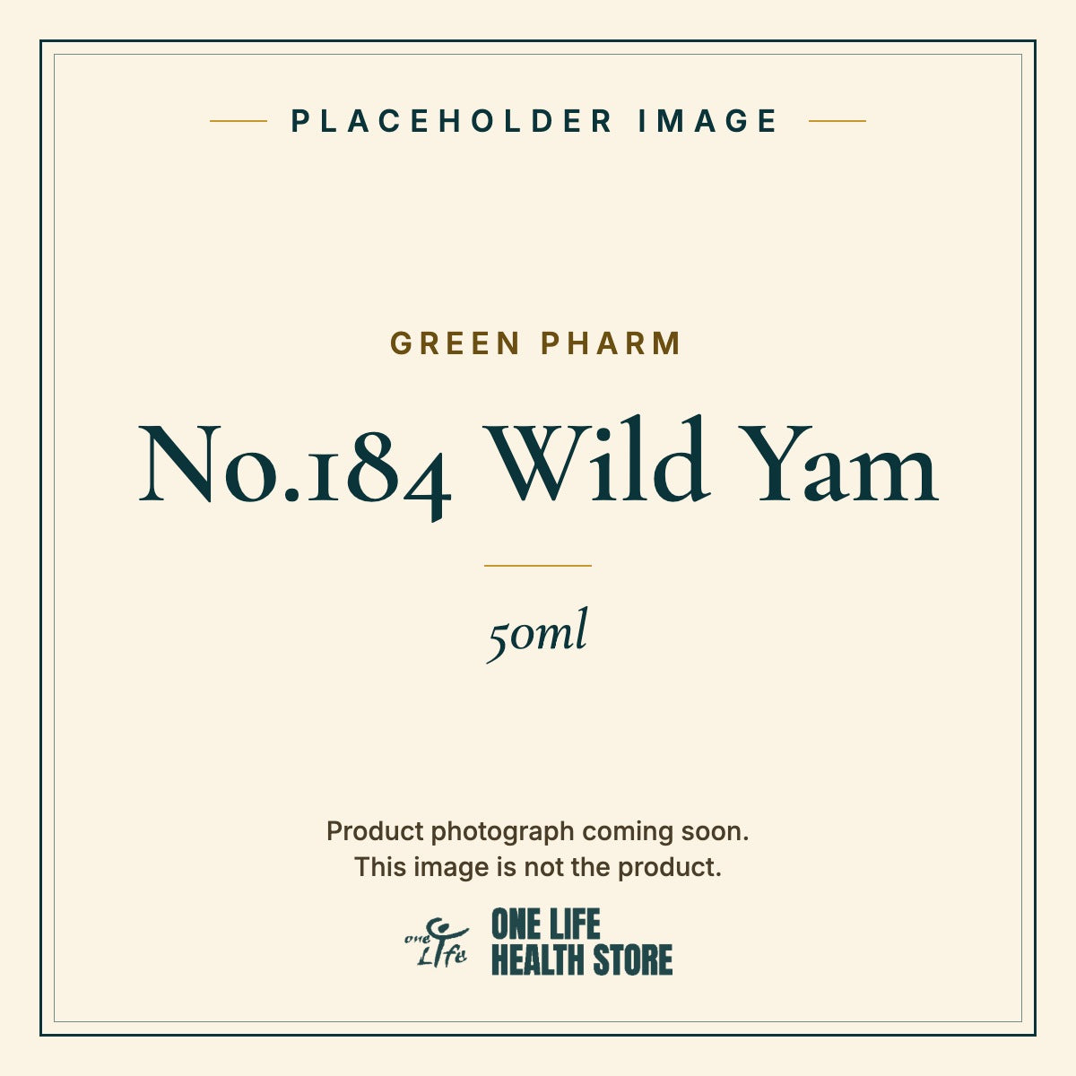Placeholder image – GREEN PHARM No.184 Wild Yam 50ml photograph coming soon