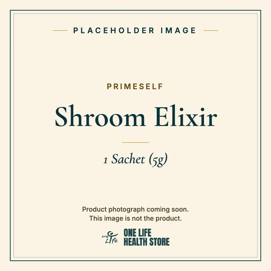 Placeholder image – PRIMESELF Shroom Elixir 1 Sachet (5g) photograph coming soon