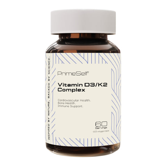 PRIMESELF - Vitamin D3/K2 Complex - 60 Veg Capsules | One Life Health