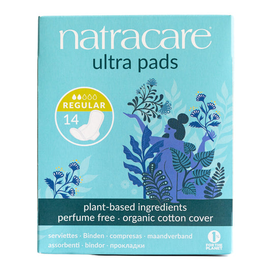 NATRACARE - Ultra Pads Regular with Wings - 14 Pads | One Life Health