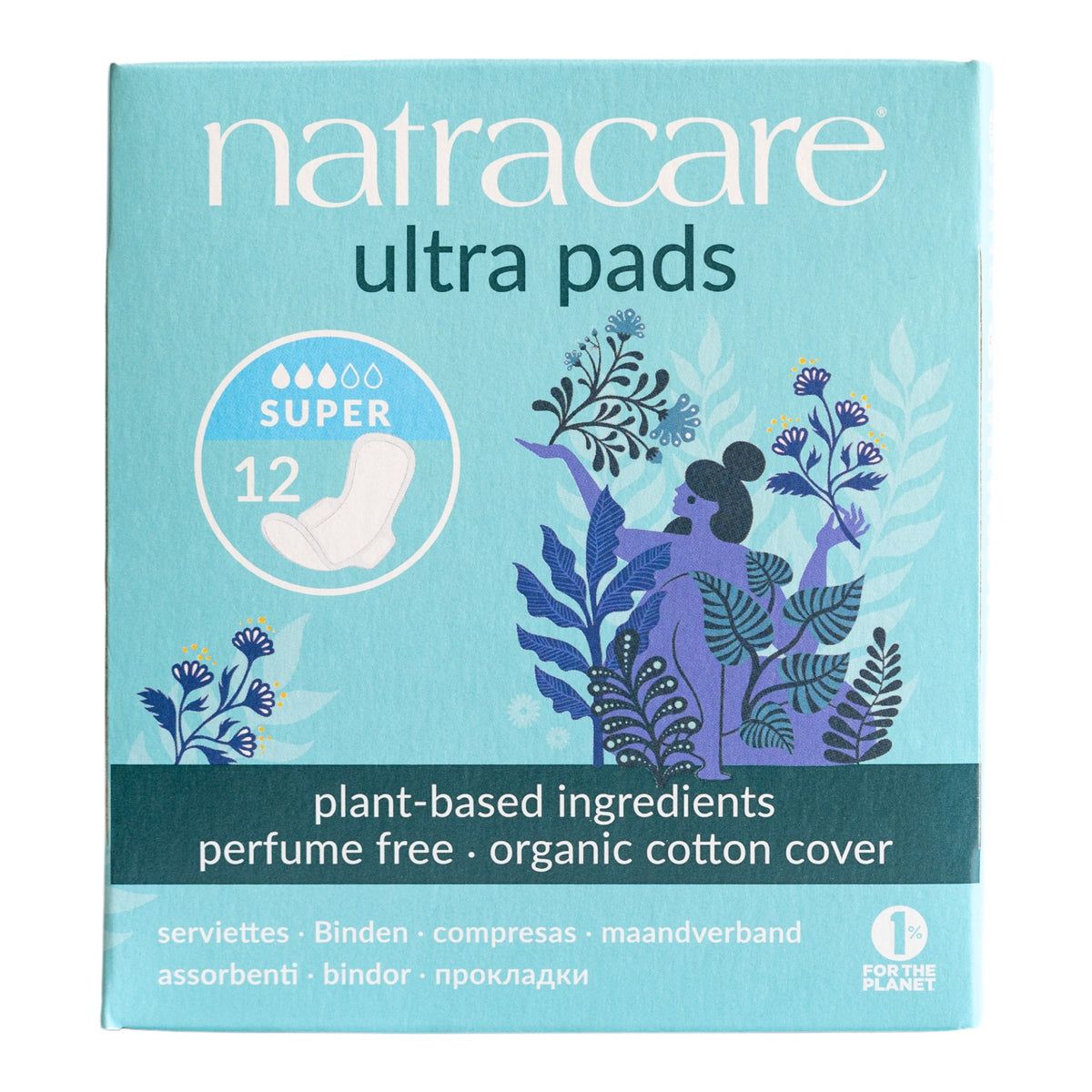 NATRACARE - Ultra Pads Super with Wings - 12 Pads | One Life Health