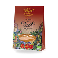 SOARING FREE SUPERFOODS - Cacao Powder, Organic, Raw 200g