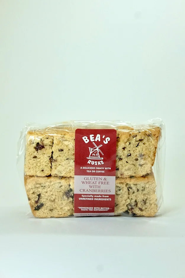 BEA'S RUSKS - Gluten & Wheat Free with Cranberries - 400g | One Life Health