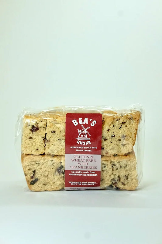BEA'S RUSKS - Gluten & Wheat Free with Cranberries - 400g | One Life Health