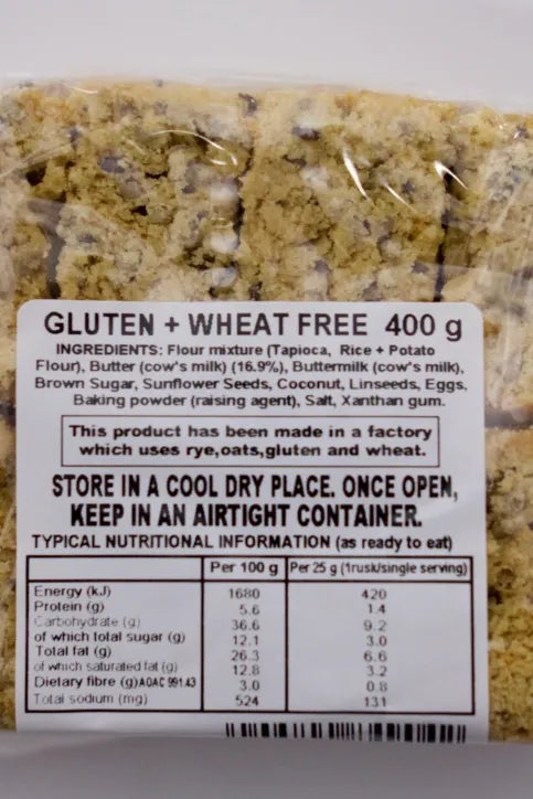 BEA'S RUSKS - Gluten & Wheat Free - 400g | One Life Health