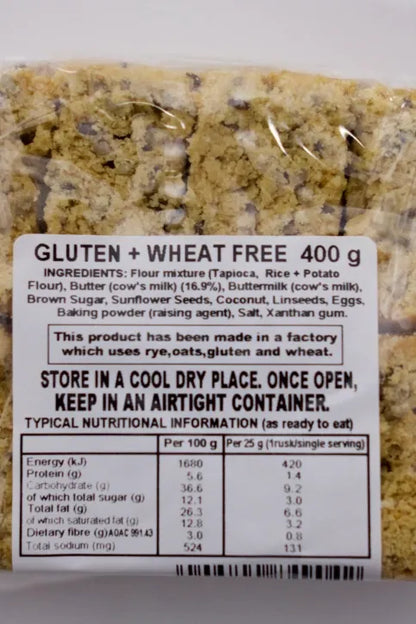 BEA'S RUSKS - Gluten & Wheat Free - 400g | One Life Health
