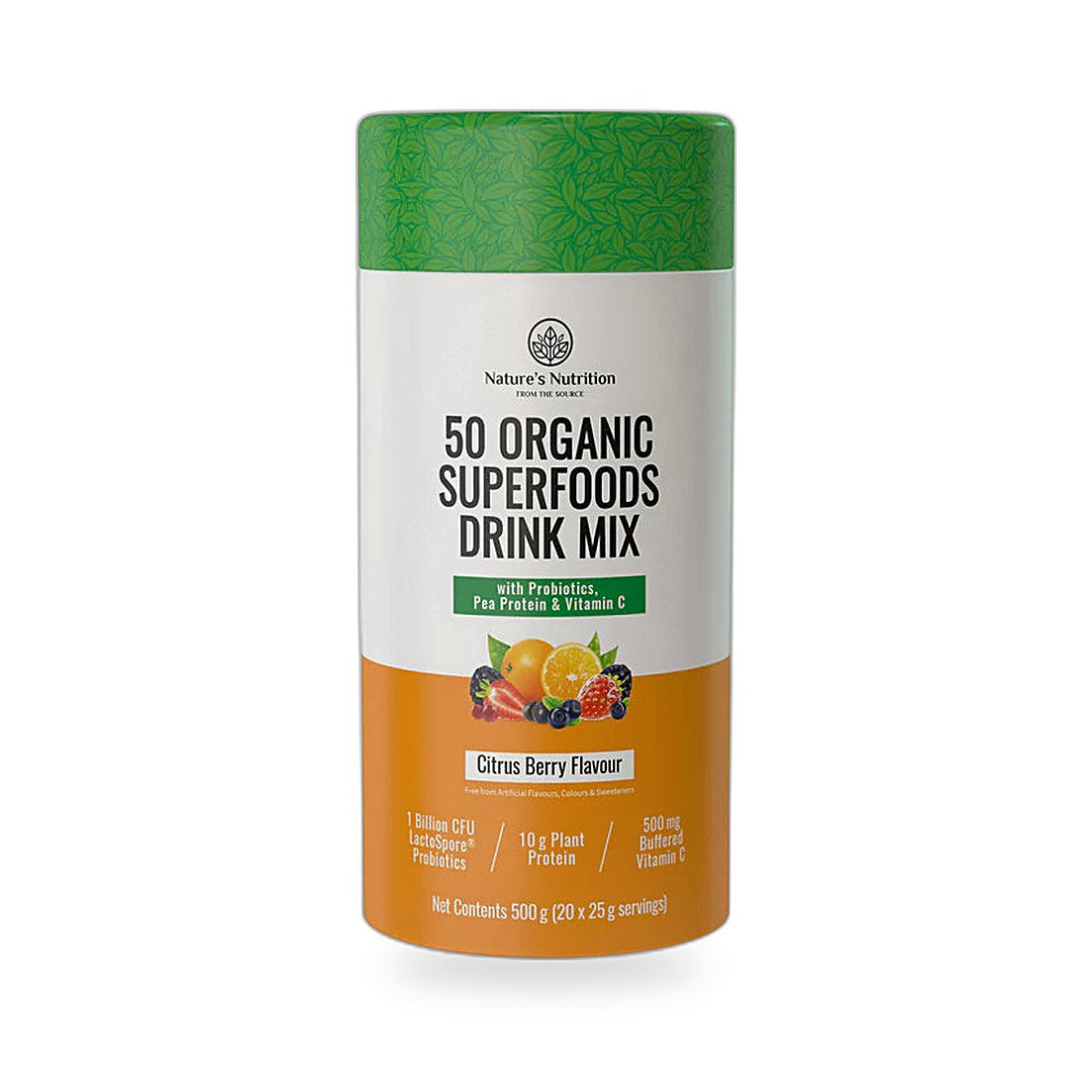 Nature'S Nutrition - Citrus Berry Superfoods Drink Mix 500G