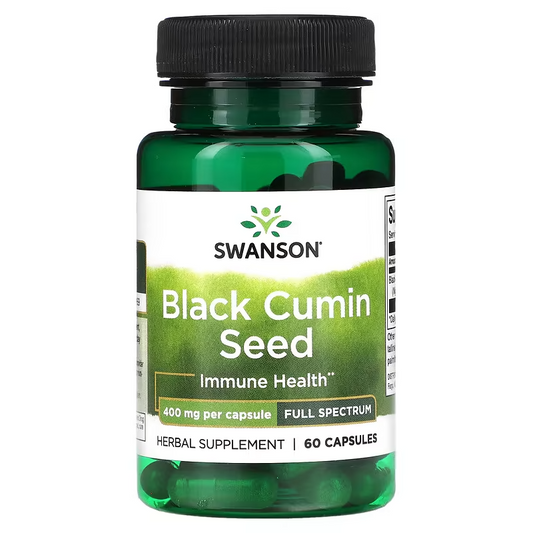 SWANSON - Full Spectrum Black Cumin Seed 400 mg - 60 Capsules | One Life Health