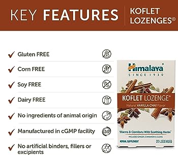 HIMALAYA - Koflet Lozenges Vanilla Chai 20s | One Life Health