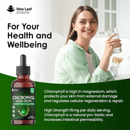 NEW LEAF - Chlorophyll Liquid - 100ml Drops