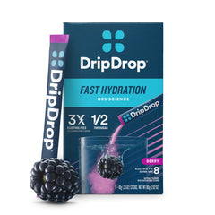 DRIPDROP - Electrolyte Hydration Powder Berry - 8 Sachets