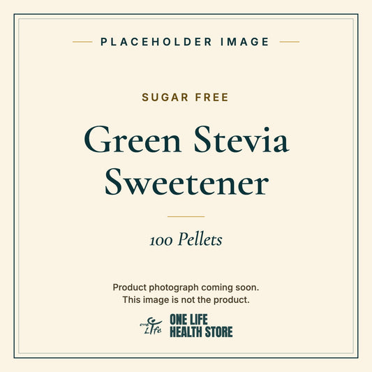 Placeholder image – SUGAR FREE Green Stevia Sweetener 100 Pellets photograph coming soon