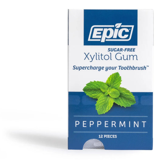 EPIC - Peppermint Xylitol Gum - 12 Pieces | One Life Health