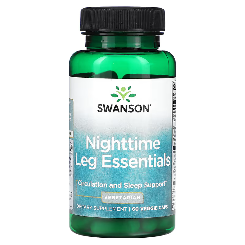 SWANSON - Nighttime Leg Essentials - 60 Veg Capsules | One Life Health
