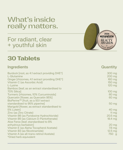 VitaminMe - Skin Clarity + Glow - 30 Veg Capsules