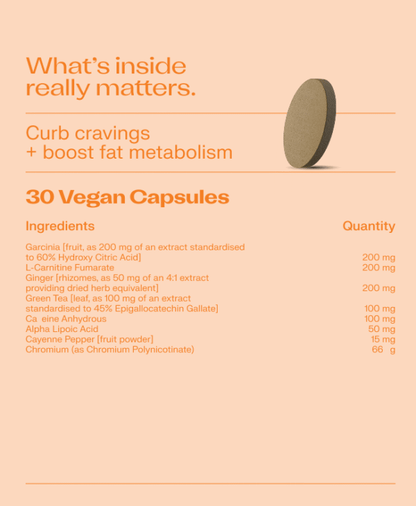 VitaminMe - Fat Burn + Appetite Control - 30 Veg Capsules