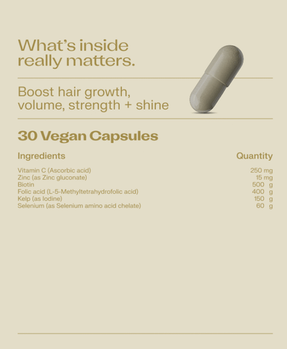 VitaminMe - Hair Growth + Strength - 30 Veg Capsules