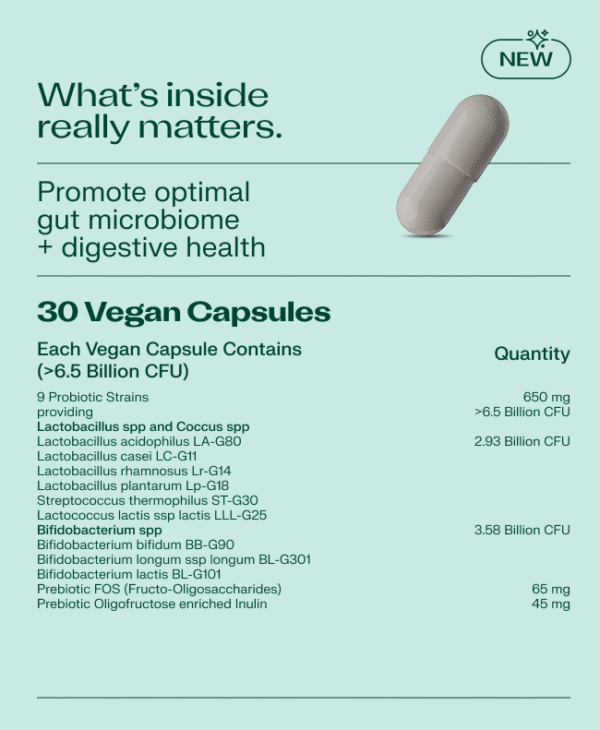 VitaminMe - Prebiotic + Probiotic - 30 Veg Capsules