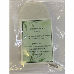 WINTA PRODUCTS - CASTOR OIL - Thyroid Compress Pack - Size Large