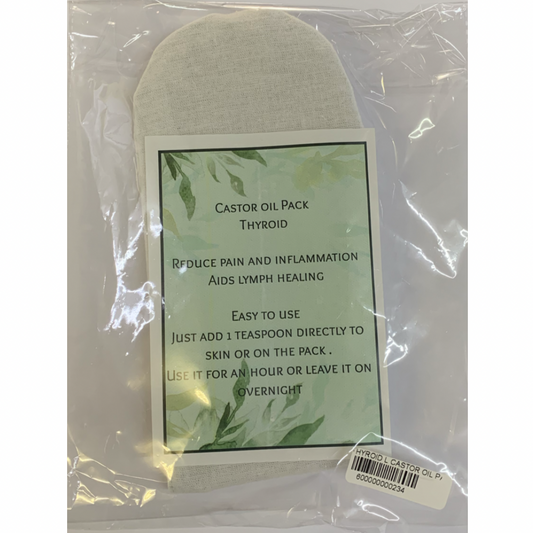 WINTA PRODUCTS - CASTOR OIL - Thyroid Compress Pack - Size Large | One Life Health