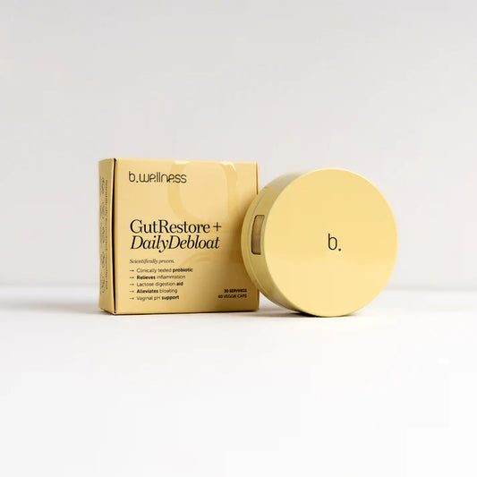 B.WELLNESS Gut Restore + Debloat 60 tablets for digestive support and bloating relief