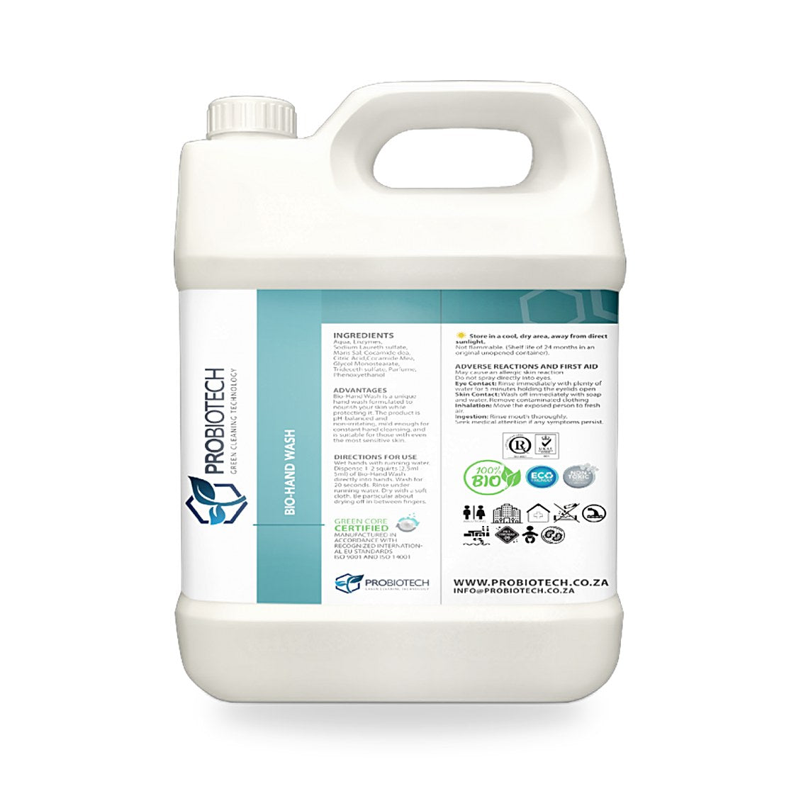 Probiotech Green Cleaning Technology - Bio-Hand Wash 5L