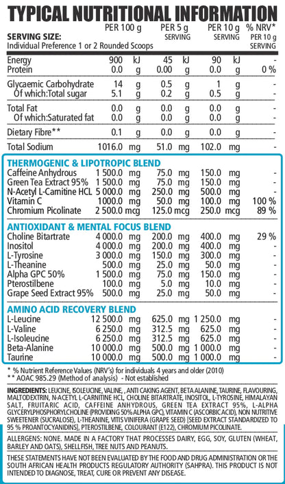 NPL - Amino Burn Fruit Bliss - 200g | One Life Health