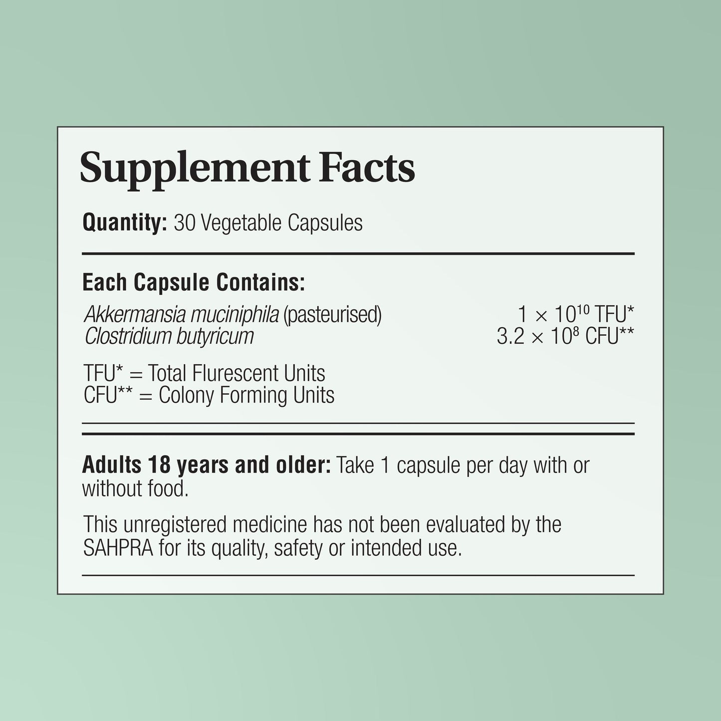 PHYTOCEUTICS - Phytopure® Akkermansia Pro & Postbiotic - 30 Veg Capsules