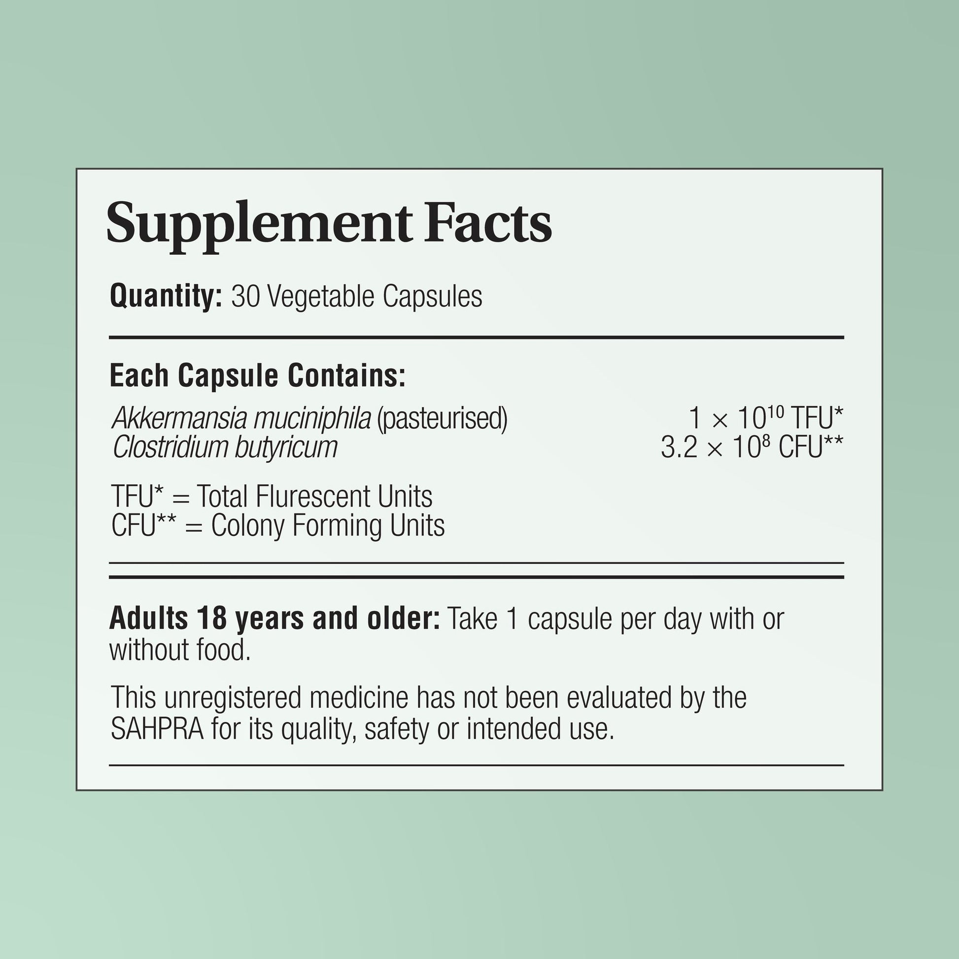 PHYTOCEUTICS - Phytopure® Akkermansia Pro & Postbiotic - 30 Veg Capsules