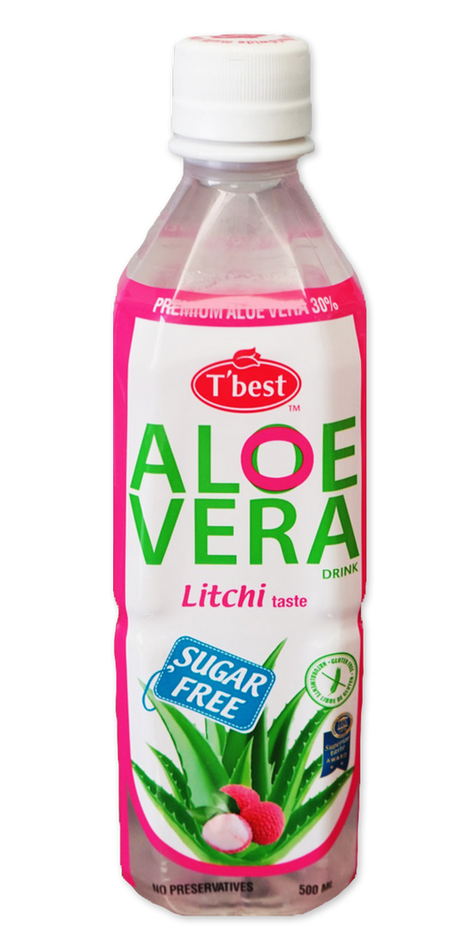 T'BEST - Aloe Vera Litchi Sugar Free - 500ml | One Life Health