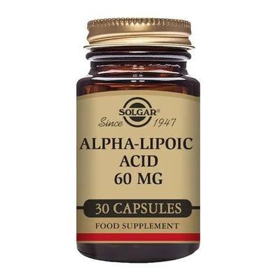 SOLGAR -  Alpha-Lipoic Acid 60 mg - 30 Vegetable Capsules