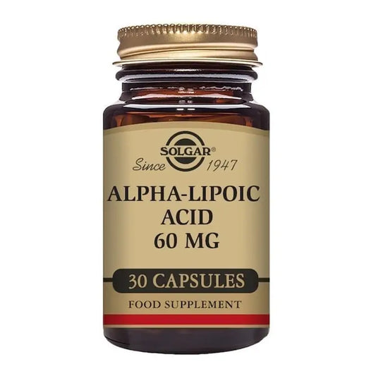 SOLGAR -  Alpha-Lipoic Acid 60 mg - 30 Vegetable Capsules | One Life Health