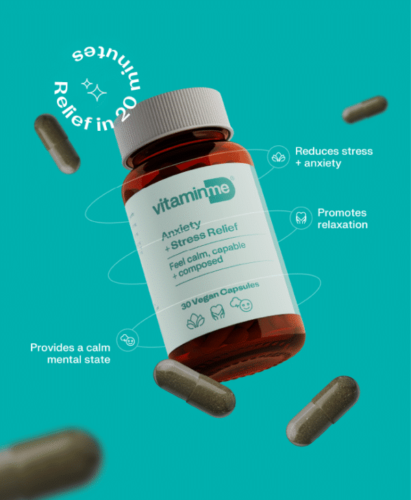VitaminMe - Anxiety + Stress Relief - 30 Veg Capsules