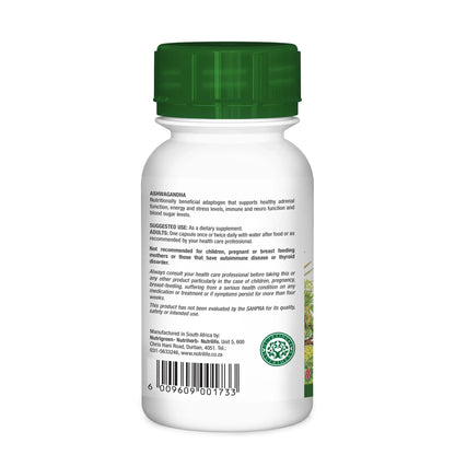NUTRIHERB - Ashwaganda 60 Capsules | One Life Health
