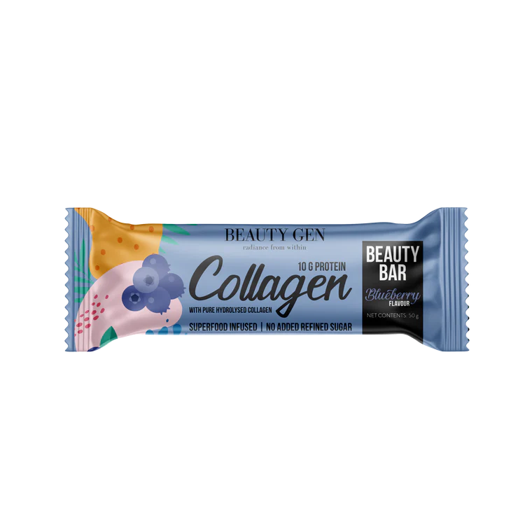 BEAUTY GEN - Collagen Bar Blueberry 50g | One Life Health