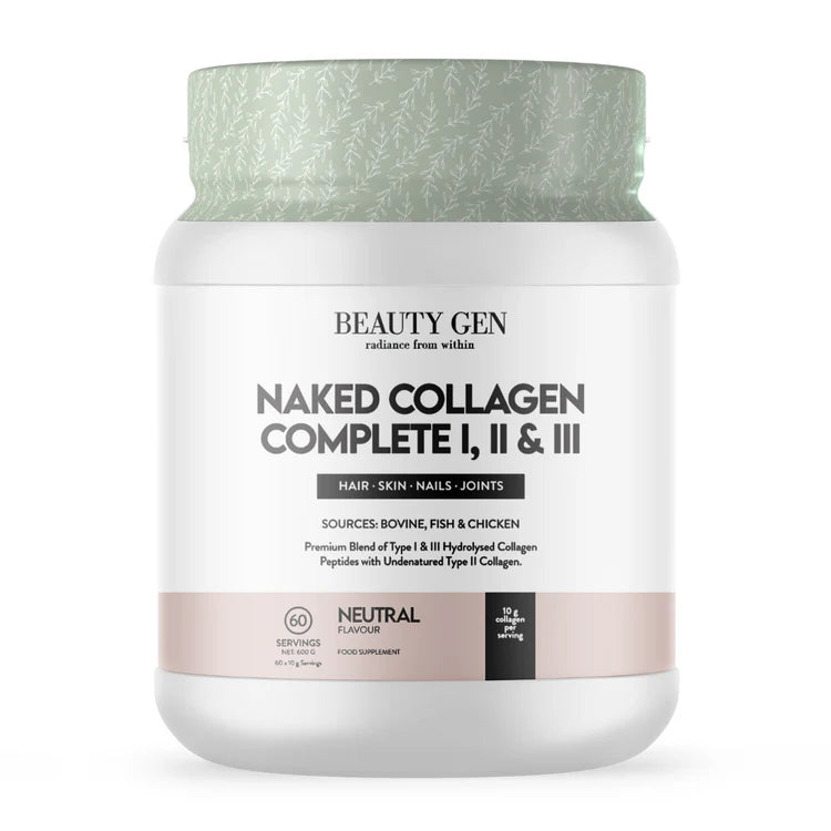 BEAUTY GEN - Naked Collagen Complete I, II & III 600g | One Life Health