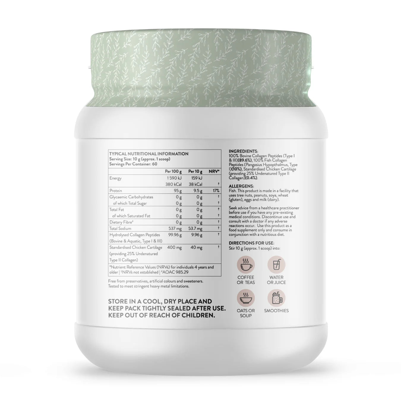 BEAUTY GEN - Naked Collagen Complete I, II & III 600g | One Life Health