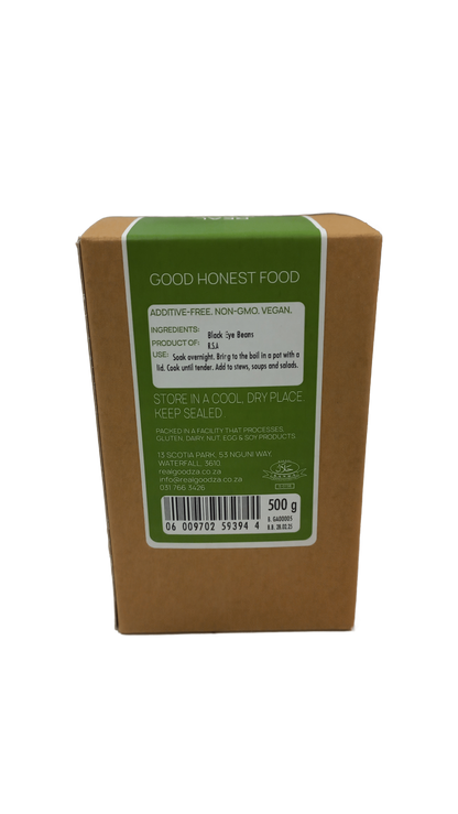 REAL GOOD - Black Eye Beans - 500g | One Life Health