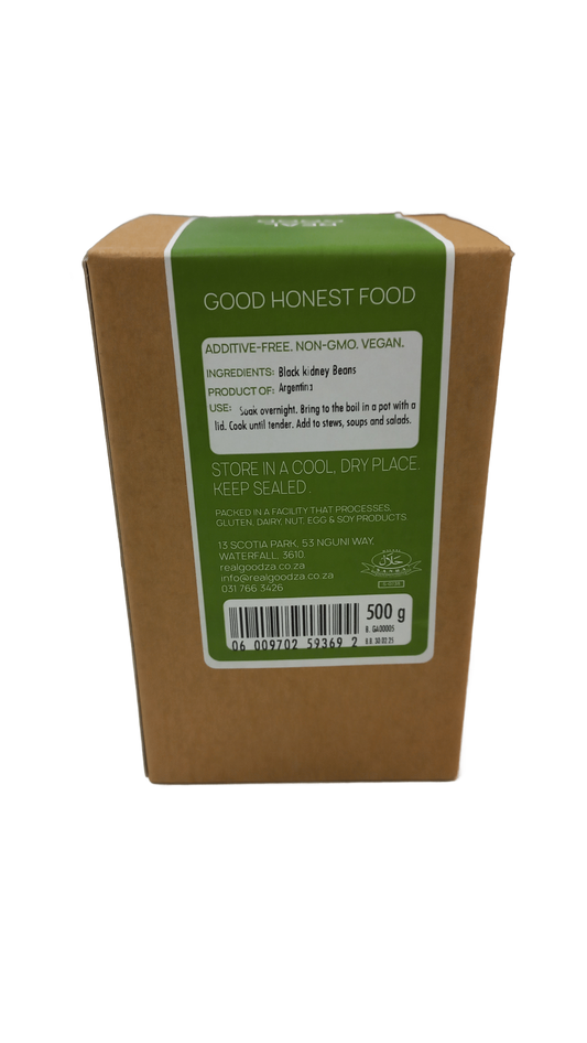 REAL GOOD - Black Kidney Beans - 500g | One Life Health